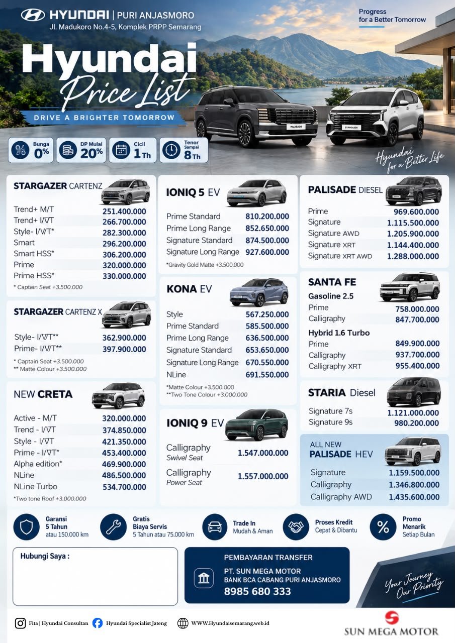 HARGA HYUNDAI SEMARANG